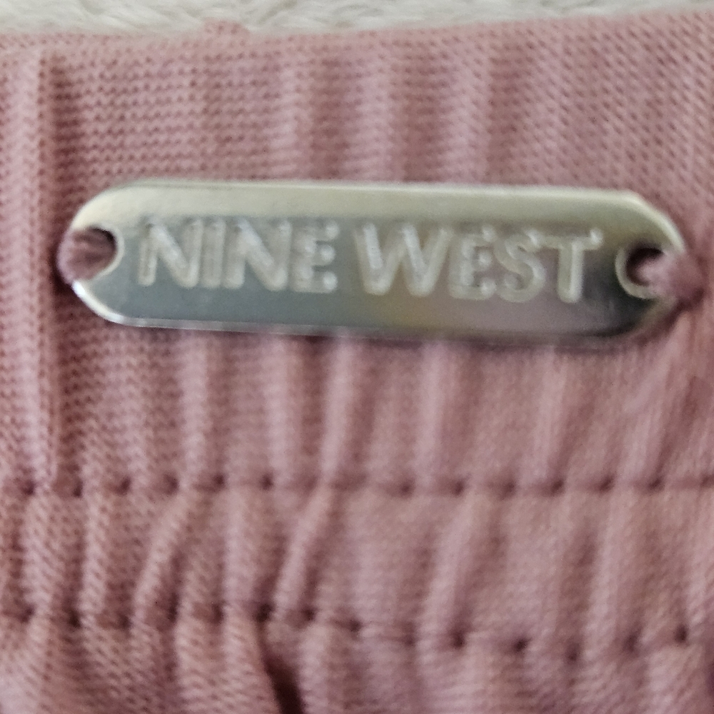 Nine West Lounge Pants Cropped Pastel Pink Women Size Medium - Picture 6 of 9
